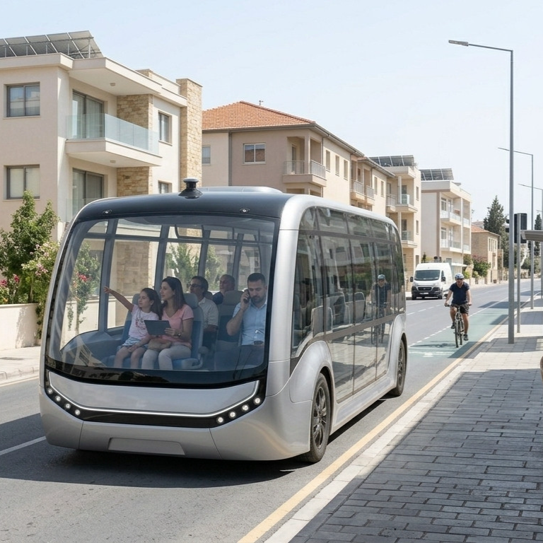 Autonomous transport innovation concept.