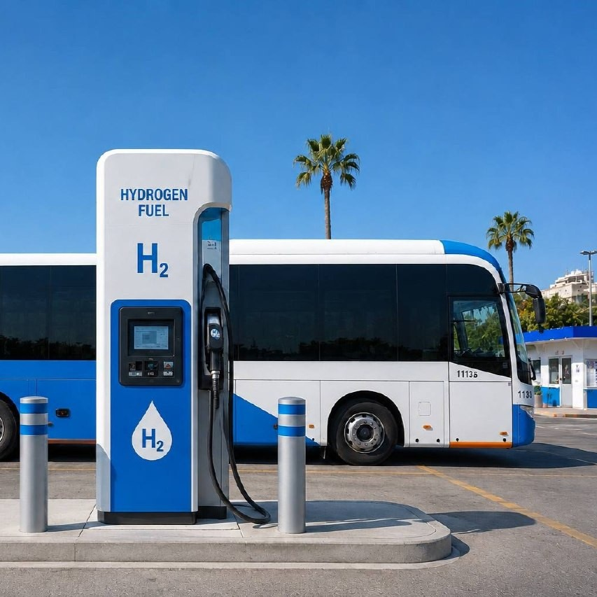 Hydrogen mobility innovation concept.