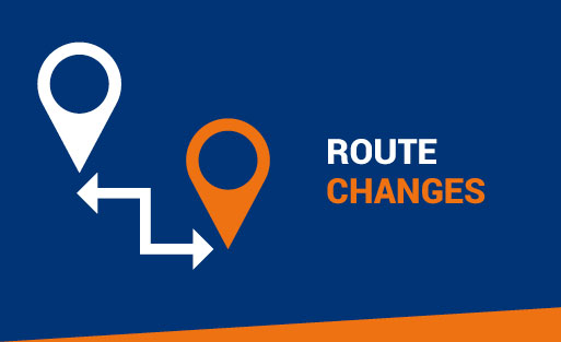 Route changes announcements